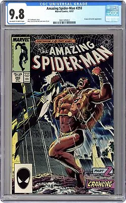 Buy Amazing Spider-Man #293D CGC 9.8 1987 3881595002 • 205.09£