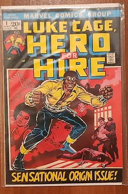 Buy Luke Cage, Hero For Hire #1 (Marvel Comics, 1972) F/VF 1st Character Appearance • 395.30£