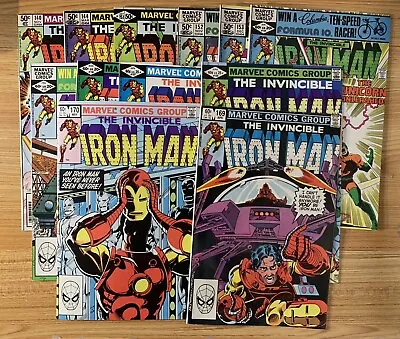Buy Lot Of 12 Iron Man Comics: # 140, 144, 151 - 157, 159, 169, 170 (1981 - 1983) • 27.75£