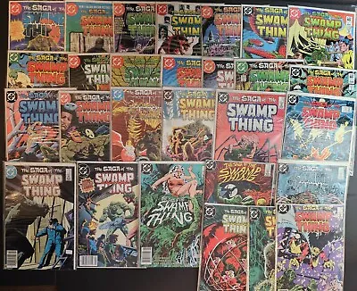 Buy SAGA OF THE SWAMP THING # 1 - 21, 25, 26-30  Alan Moore 1982 LOT OF 27 Comics! • 143.91£
