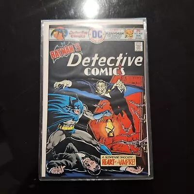 Buy Detective Comics #455 Bronze Age Batman Vs The Vampire Cover Great 1970's Comic • 11.99£