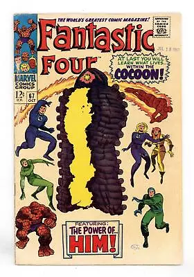 Buy Fantastic Four #67 VG- 3.5 1967 1st App. Him (Warlock) • 44.27£