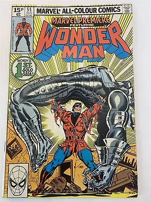 Buy MARVEL PREMIERE #55 1st Solo Wonder Man Marvel Comics UKP Variant 1980 FN+/VF- • 2.95£