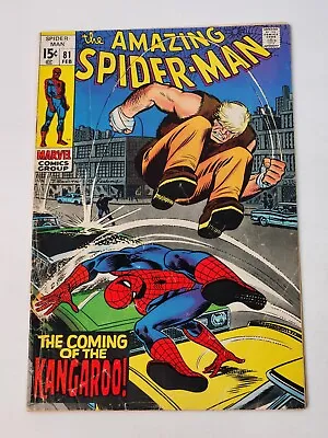 Buy Amazing Spider-Man 81 Marvel Comics 1st App The Kangaroo Early Bronze Age 1970 • 35.61£