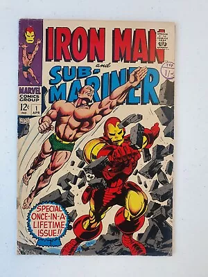 Buy Marvel Comics Iron Man And Sub-Mariner #1 April 1968 1st EVER Marvel One-shot • 600£