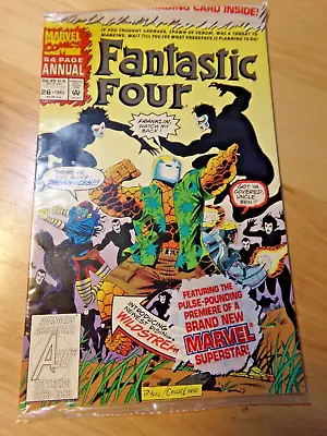 Buy FANTASTIC FOUR Annual #26 1996  WILDSTREAK Sealed With Card Inside!! • 23.72£