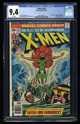 Buy X-Men #101 CGC NM 9.4 White Pages Origin And 1st Appearance Of Phoenix!!! • 918.65£