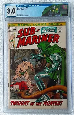 Buy Sub-Mariner #48 (Marvel, 4/72) CGC 3.0 GD/VG (NAMOR Vs. DOCTOR DOOM) • 95.14£