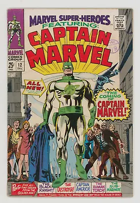 Buy Marvel Super-Heroes #12 FN+ 6.5 First New Captain Marvel • 99£