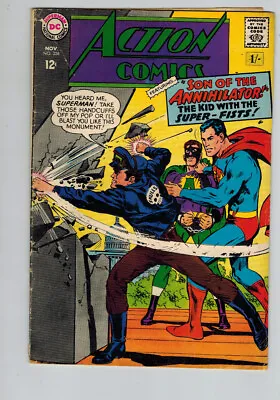 Buy Action Comics (1938) # 356 (2.5-GD+) (536633) 2'' Tear On Cover 1967 • 4.50£