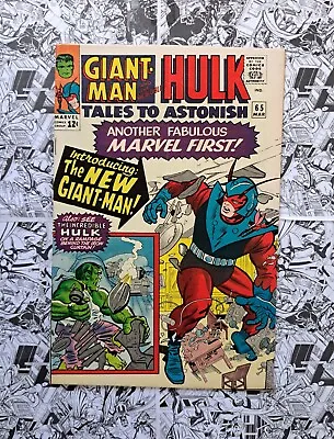 Buy 🔥tales To Astonish #65 Kirby Ditko Stan Lee Hulk Giant Man 1965 Marvel Silver🔥 • 51.39£