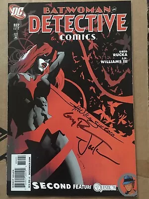 Buy Detective Comics 859 - Jock Variant Cover Triple Signed Rucka Williams Jock • 69.99£