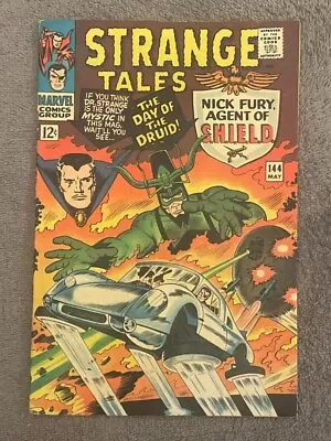 Buy Strange Tales #144 (RAW 6.0 - MARVEL 1966) Jack Kirby. Goldberg. The Druid • 59.94£