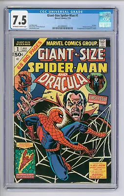 Buy Giant Size Spider-Man #1 CGC 7.5 VFN- Spider-Man Vs Dracula • 115£