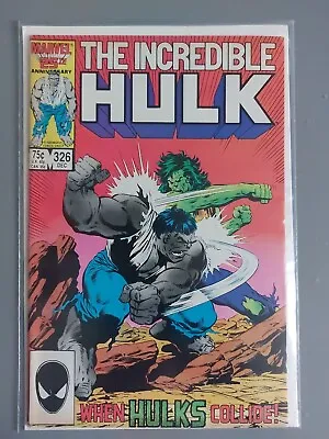 Buy Incredible Hulk #326 Dec 1986 Marvel WHEN HULKS COLLIDE  • 9£