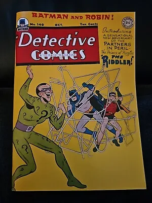 Buy DETECTIVE COMICS #140 1st RIDDLER BATMAN ORIG-ART Facsimile Cover Reprint  • 40.54£
