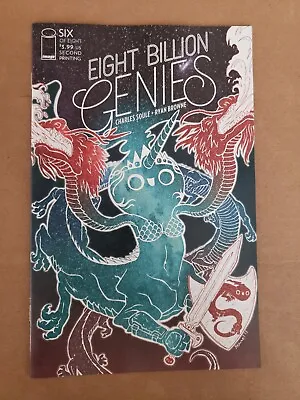 Buy Eight Billion Genies #6 2023 Unread 2nd Print Ryan Browne Variant Cover Image • 1.90£