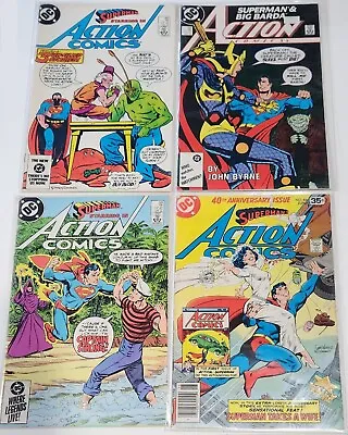 Buy Superman Action Comics #563 #592 #484 #566 Bundle Newsstand DC Comics • 15.80£