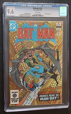 Buy BATMAN #361 1st HARVEY BULLOCK 1983 TV's GOTHAM Man-Bat Jason Todd CGC NM+ 9.6 • 71.25£