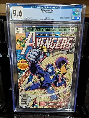 Buy Avengers #184 1979 Marvel Comics CGC 9.6 NM+ • 97.83£