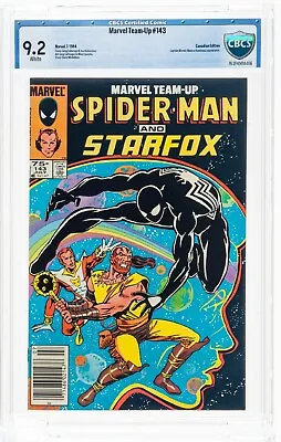 Buy Marvel Team-Up #143 SPIDER-MAN & STARFOX White Pages CBCS 9.2 Newsstand Not CGC • 52.38£