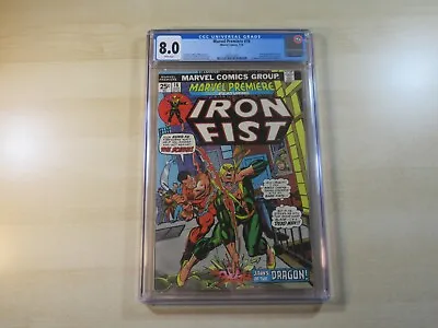 Buy Marvel Premiere #16 Bronze Age 2nd Appearance Iron Fist 1st Lei Kung Cgc 8.0 Wp • 107.25£
