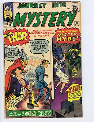 Buy Journey Into Mystery #99 Marvel 1963 The Mysterious Mister Hyde ! • 160.86£