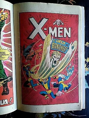 Buy Uncanny X Men 28 Italian Edition First Appearance Banshee 1974 Gd Inside Cover • 40£