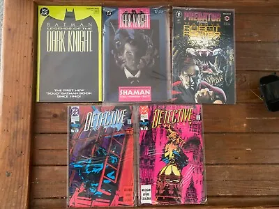 Buy The Dark Night #1 & 3, Predator Vs Magvs #1, Detective Comics 628 & 629 Lot • 11.83£