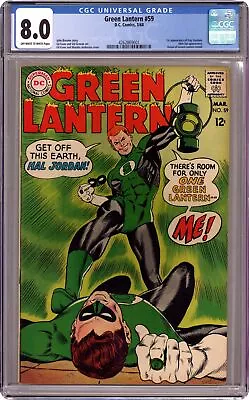 Buy Green Lantern #59 CGC 8.0 1968 4262869001 1st App. Guy Gardner • 739.56£