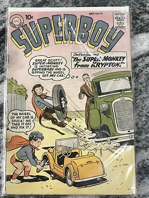 Buy Superboy #76 (1959, DC) 1st Appearance Of Super Monkey • 35.18£