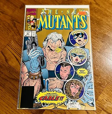 Buy The New Mutants #87 March 1990 Marvel Gold 2nd Printing 1st Cable Appearance • 3.95£