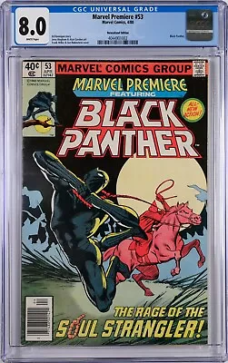 Buy Marvel Premiere #53 CGC 8.0 (Apr 1980) Black Panther, Frank Miller, Newsstand • 42.58£