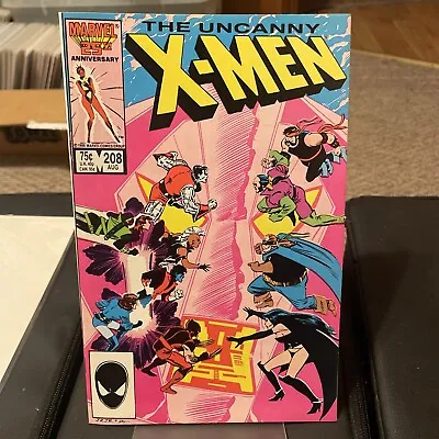 Buy Uncanny X-Men 208 🔑1st Mention Of Omega Level Mutants Claremont Romita Jr 9.4🔥 • 4.73£