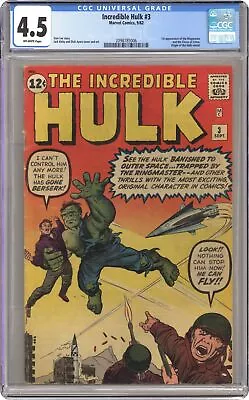 Buy Incredible Hulk #3 CGC 4.5 1962 2098785006 • 1,225.44£