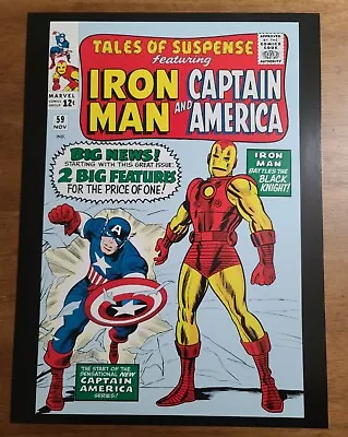 Buy Tales Of Suspense 59 Iron Man Captain America Marvel Comics Poster By Jack Kirby • 11.84£