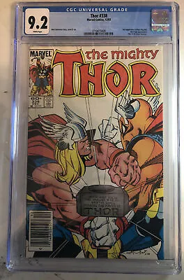 Buy Thor 338 CGC 9.2 2nd App Of Beta Ray Bill Marvel Comics Dec 1983 White Pages • 114.95£