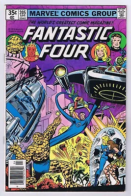 Buy Fantastic Four #205 FN Signed W/COA Marv Wolfman 1st App Nova Corp 1979 Marvel • 37.99£