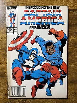 Buy Captain America 334 Newsstand 1st App Of Bucky (lemar Haskins) Marvel 1987 • 4.54£