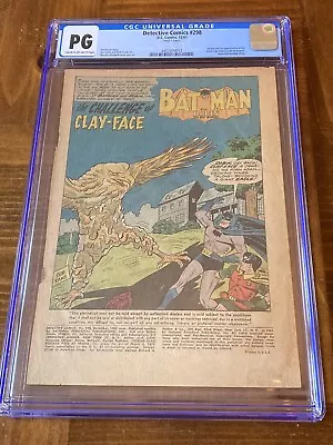 Buy Detective Comics 298 CGC PG (1st App Silver Age Clayface- Splash Page)- Batman • 81.42£