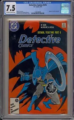 Buy Detective Comics #578 - CGC 7.5 - YEAR 2 PART 4 - DC COMICS - 1987 • 44.77£