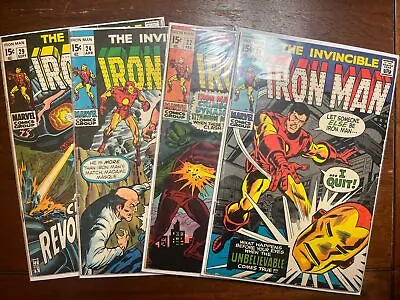 Buy Iron Man #21 #22 #24 #29 Classic Comic Book Marvel Avengers Silver Age Comics • 63.34£