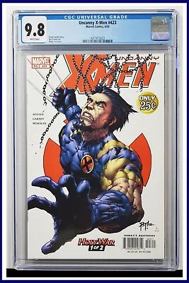 Buy Uncanny X-Men #423 CGC Graded 9.8 Marvel June 2003 White Pages Comic Book. • 187.34£