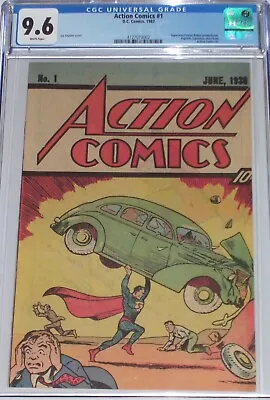 Buy Action Comics #1 CGC 9.6 Superman Peanut Butter Reprints 1st Appearance Superman • 391.65£