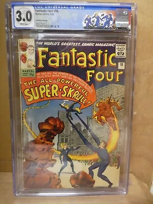 Buy Marvel Comics Fantastic Four 18 1st App Super Skrull Custom Label CCG 3.0 1963 • 269.99£