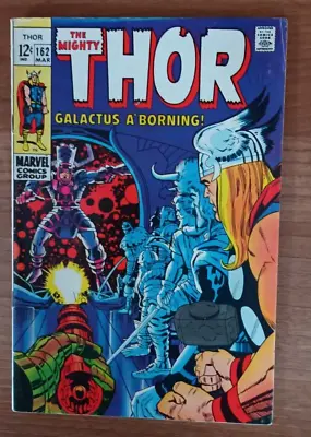 Buy THOR 162 (Marvel Comics, 1969) FN/VFN (7.0)  KIRBY Art Cents Copy GALACTUS • 70£