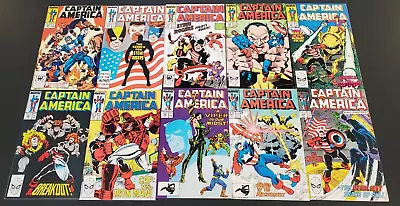 Buy Captain America #335-344 (1987-88) 338-344 Signed By Kieron Dwyer 1st Battlestar • 35.62£