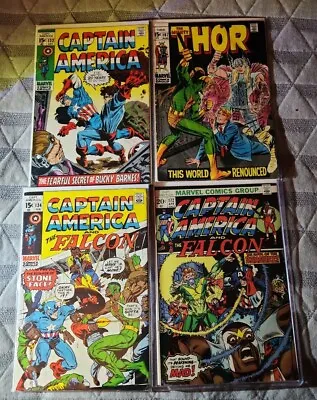 Buy Vintage Marvel Lot Of Four Comics: Captain America-Falcon-Thor  • 158.36£