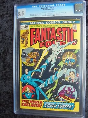 Buy Fantastic Four #123 Marvel Comics Cgc 8.5 Graded! Silver Surfer!! Galactus!! • 150.66£