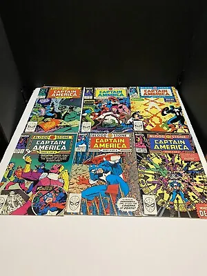 Buy 1989 Marvel Captain America 357-362 1st App Crossbones Blood Stone Hunt Set • 17.48£